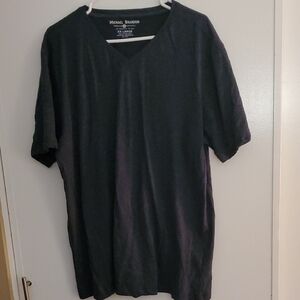 Michael Brandon Charcoal V-Neck Tee